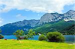 Beautiful summer Alpine  lake Grundlsee view (Austria)