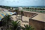 Panorama of Palma de Majorca coastline. View from The Cathedral