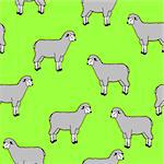 seamless wallpaper with sheep and rams