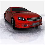 3D Render of Sports Car