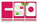 Vector pink brochure design