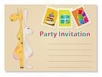 Vector birthday invitation