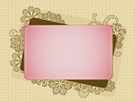 floral theme with a frame in place for your text