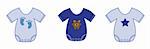 Blue baby boy onesie clothes