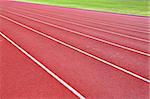 lanes of running track