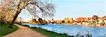 Bicycle Path by River Thames, Hampton Court, London, England, United Kingdom