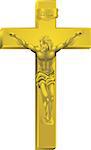 A crucifix, all blends and gradients no meshes