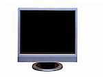 Isolated LCD monitor on a white background.