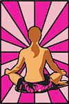 yoga lady in pink