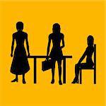 business women silhouette