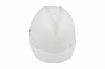 white hard hat isolated on a white background