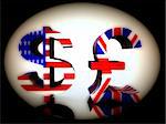 A set of US and UK currency symbols.