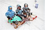 Boys on sled