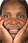 Young african woman, Zimbabwe, no makeup, smiling