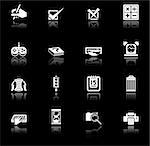 ein Icon Serie Set für EDV-Anwendungen.