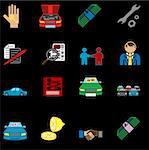icons or design elements related to purchasing a car