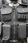 black S.W.A.T vest - part of soldier's equipment