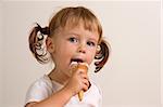 Child eating ice cream