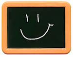 Child's mini plastic chalkboard - Happy Face.