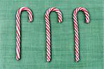 Peppermint candy canes for Christmas