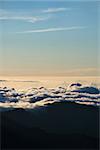 Aerial shot of dormant volcano in Haleakala National Park, Maui, Hawaii.