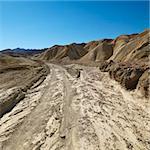 Dirt road through Death Valley National Park.