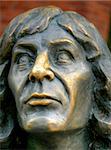 Nahaufnahme der Statue von Copernicus in Olsztyn Schloss Polen