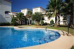 Spanish villas with swimming pool and refreshing water