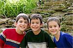 Three Boys in the Outdoors