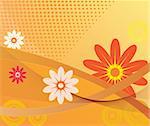 Abstract floral art vector illustration