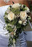 Wedding bouquet from white roses