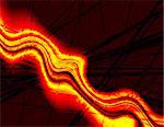 Illustrated background of a fire stream with intersecting lines