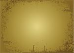 Illustrated background of a sheet of golden parchment ideal to place text over