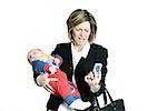businesswoman with baby