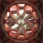 Background illustration of close up of pink gem stone