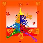 cristmas cards with bright colors