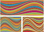 colorful wavy stripes, background design