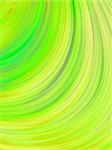 Fractal rendition of yellow curves back ground