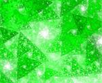 Fractal sponge background in green shades/ tones  with triangles