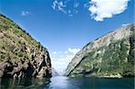 Sognefjord near Gudvangen in the western area of Norway.