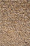 the detail of a wall made of stones