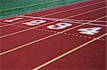 Some red Lanes from a Running track