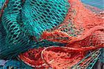 background of colorful fishing nets