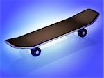 Skateboard 3d concept illustration