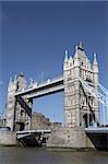 london tower bridge on the river thames one of London's most famous landmarks opened in 1894 and is easily recognised by its twin gothic towers london england uk europe taken in june 2006 from the south bank queens walk