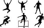 athletic silhouettes, each can be used separately