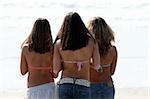 3 girls on the beach