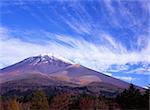 Beautiful Fall sky over Mount Fuji