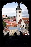 Looking out from a window in the Kiek In De Kok, Tallinn's most famous fortification.