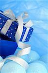 Christmas Gifts /  blue and silver it is a classical combination